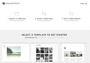Select Template - Squarespace